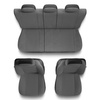 Coprisedili compatibili con Peugeot Bipper (2009-2016) - fodere sedili universali - set coprisedili auto - PG-2