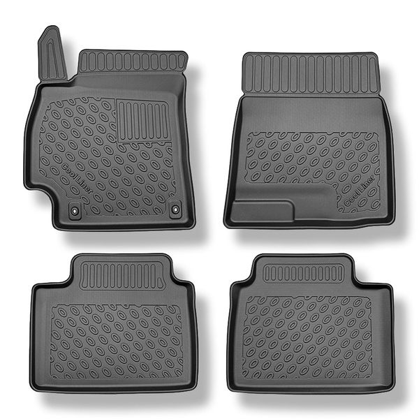 Tappetini Auto in TPE compatibili con Hyundai Elantra VII (CN7) Berlina (01.2021-....) - tappeti auto neri