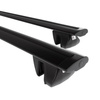 Barre portatutto in alluminio compatibili con Alfa Romeo 156 Crosswagon (2004-2007) - corrimano - portapacchi auto colore nero - portabagagli barre da tetto