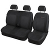 Coprisedili su misura compatibili con Opel Movano B Van (2010-2022) tre sedili distinti - fodere sedili - set coprisedili auto - E4