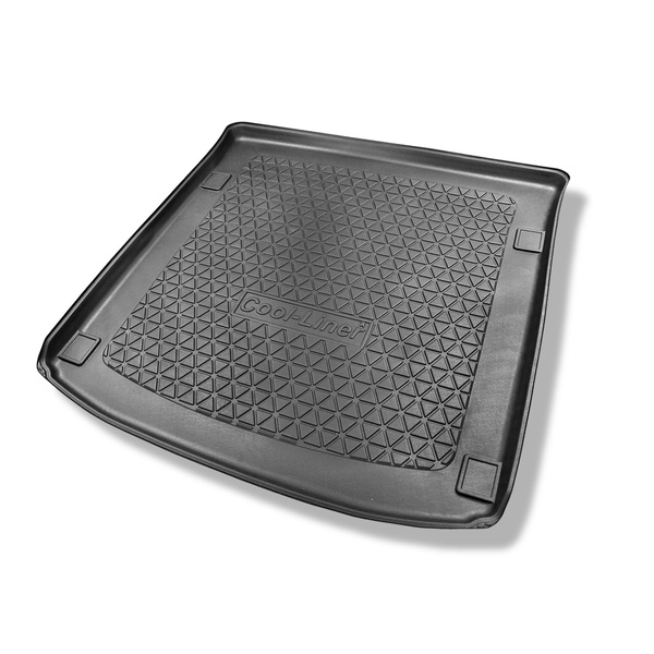 Vasca baule compatibile con SsangYong Rexton II Y400 SUV (11.2017-2025) - 5 posti; piano di carico regolabile nella posizione piu' bassa oppure senza piano di carico regolabile - tappetino per bagagliaio - tappeto bagagliaio per auto