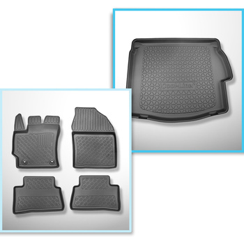 Completo di tappetini e tappetino per bagagliaio TPE per: Toyota Corolla Cross 2