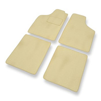 Premium tappetini auto in velluto compatibili con Fiat Uno II (1989-2002) - tappeti auto beige