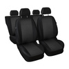 Coprisedili su misura compatibili con Skoda Rapid Liftback, Spaceback (2012-2019) - fodere sedili - set coprisedili auto - nero