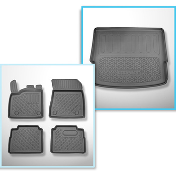 Completo di tappetini e tappetino per bagagliaio TPE per: Nissan X-Trail IV (T33