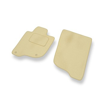 Premium tappetini auto in velluto compatibili con Mitsubishi L200 IV (2006-2015) - tappeti auto beige