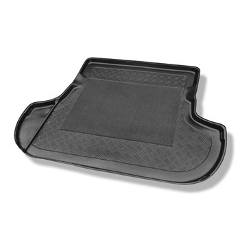 Vasca baule compatibile con Mitsubishi Outlander II SUV (03.2007-08.2012) - 5/7 posti; sedili 3a fila abbassati (con e senza subwoofer) - tappetino per bagagliaio - tappeto bagagliaio per auto