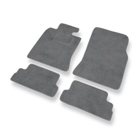 Premium tappetini auto in velluto compatibili con Mini Cabrio II (2009-2015) - tappeti auto grigio