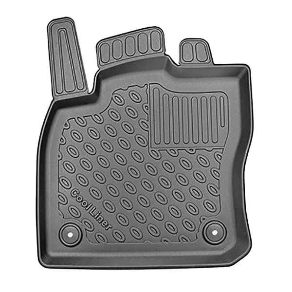 Tappetini Auto in TPE compatibili con Volkswagen Caddy V Station Wagon (11.2020-....) - 5 o 7 posti; senza la terza fila di sedili - tappeti auto neri