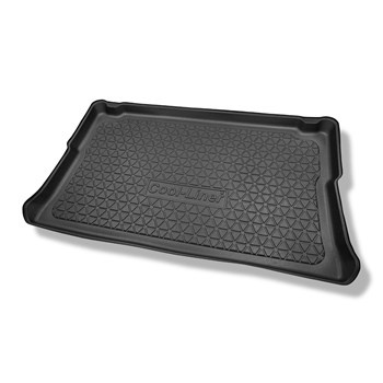Vasca baule compatibile con Opel Vivaro B Van (09.2014-02.2019) - versione autovettura per trasporto di persone (station wagon/tour); dietro la 3a fila di sedili; versione corta (short); sedili non scorrevoli, montati su ganci - tappetino per bagagliaio -