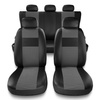 Coprisedili compatibili con BMW X6 E71, E72, F16 (2008-2019) - fodere sedili universali - set coprisedili auto - EXL-2