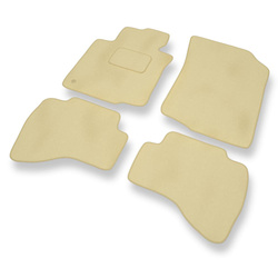 Premium tappetini auto in velluto compatibili con Peugeot 107 I (2005-2013) - tappeti auto beige