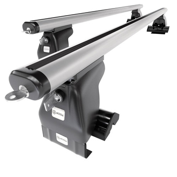 Barre portatutto in alluminio compatibili con Honda Stream Monovolume (2000-2006) - senza punti di fissaggio di serie - portapacchi auto colore argento - portabagagli barre da tetto