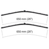 Spazzole tergicristallo anteriori compatibili con Mercedes-Benz Classe S W220, W221 Berlina (03.2000-12.2013) - tergicristalli auto - lame tergilunotto - spazzole piatte