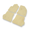 Premium tappetini auto in velluto compatibili con Mazda 2 II (2003-2007) - tappeti auto beige