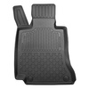 Completo di tappetini e tappetino per bagagliaio TPE per: Mercedes-Benz Classe C W205 03.2014-11.2020 (Berlina) - sedili posteriori pieghevoli (divisi); ala destra rimovibile nei modelli con grata laterale