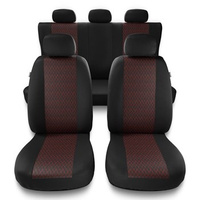 Coprisedili compatibili con Alfa Romeo 159 (2005-2011) - fodere sedili universali - set coprisedili auto - PF-RD