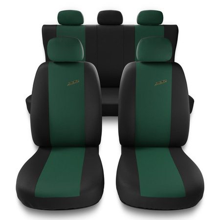 Coprisedili compatibili con Peugeot 207 (2006-2013) - fodere sedili universali - set coprisedili auto - X.R-GR