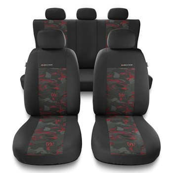 Coprisedili compatibili con Seat Ibiza I, II, III, IV, V (1984-2019) - fodere sedili universali - set coprisedili auto - UNE-RD