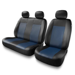 Coprisedili compatibili con Volkswagen LT I, II (1975-2006) - fodere sedili universali - set coprisedili auto - BC-BL