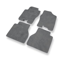 Premium tappetini auto in velluto compatibili con Nissan Navara D40 (2005-2014) - tappeti auto grigio