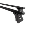 Barre portatutto in alluminio compatibili con Toyota RAV4 V SUV (2019-....) - corrimano integrati - portapacchi auto colore nero - portabagagli barre da tetto