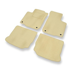 Premium tappetini auto in velluto compatibili con Volkswagen Golf IV Hatchback, Cabriolet, Variant (1997-2006) - tappeti auto beige