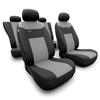 Coprisedili compatibili con Alfa Romeo 166 I, II, III (1998-2007) - fodere sedili universali - set coprisedili auto - RSL-G2