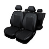 Coprisedili su misura compatibili con Seat Mii Hatchback (2011-2019) seconda fila: schienale diviso - fodere sedili - set coprisedili auto - nero