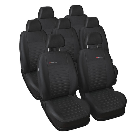 Coprisedili su misura compatibili con Dacia Lodgy Van (2012-2017) - fodere sedili - set coprisedili auto - E4