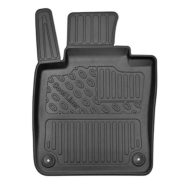 Tappetini Auto in TPE compatibili con Volvo V60 II Station Wagon (07.2018-....) - anche per Cross Country - tappeti auto neri