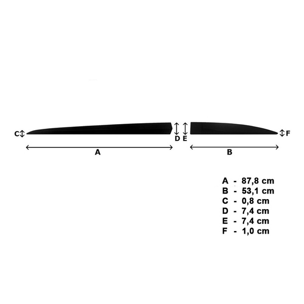 Protezioni nere laterali per auto Hyundai i10 Hatchback (2020-....)