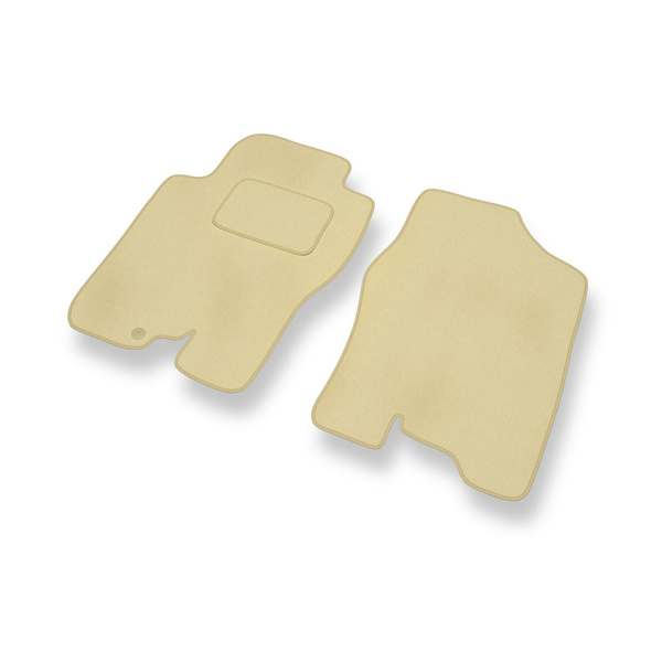 Premium tappetini auto in velluto compatibili con Nissan Navara D40 Pick-Up (2005-2014) - tappeti auto beige