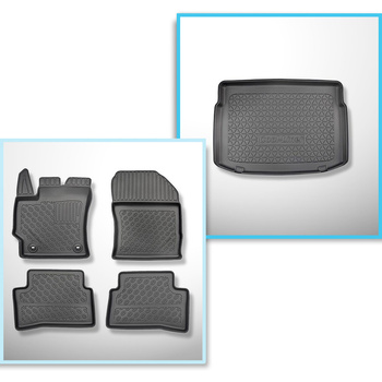 Completo di tappetini e tappetino per bagagliaio TPE per: Toyota Corolla XII E21