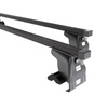 Barre portatutto in acciaio compatibili con Land Rover Freelander mk I SUV (1998-2006) - senza punti di fissaggio di serie - portapacchi auto colore nero - portabagagli barre da tetto
