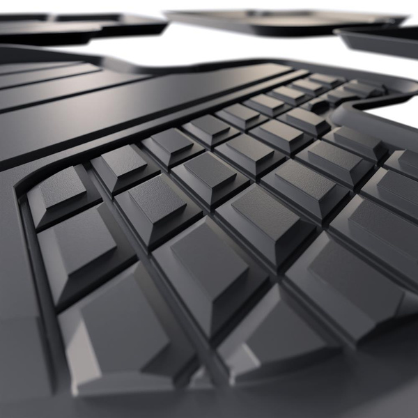 Tappetini Auto in TPE compatibili con Volkswagen Tiguan III SUV (2024-....) - tappeti auto neri