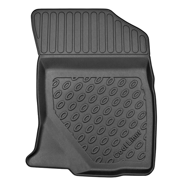 Tappetini Auto in TPE compatibili con Toyota Hilux VIII Pick-Up (09.2016-....) - cabina doppia - tappeti auto neri