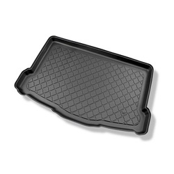 Vasca baule compatibile con Nissan Qashqai II J11 Crossover (02.2014-05.2021) - portabagagli inferiore con unit? di scorta provvisoria (doppio pavimento estratto dal portababagli) - tappetino per bagagliaio - tappeto bagagliaio per auto