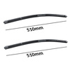 Spazzole tergicristallo anteriori compatibili con Ford Scorpio Hatchback, Berlina (1985-1998) - tergicristalli auto - lame tergilunotto - spazzole piatte