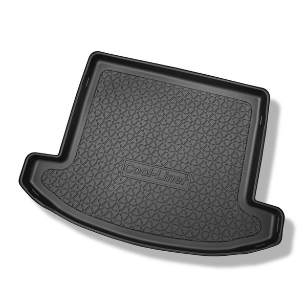 Completo di tappetini e tappetino per bagagliaio TPE PREMIUM per: Kia Carens IV 04.2013-08.2019 (Monovolume) - 7 posti; sedili 3a fila abbassati