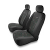 Coprisedili anteriori compatibili con Seat Ibiza I, II, III, IV, V (1984-2019) - fodere sedili universali - set coprisedili auto - 2UNE-GR