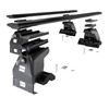 Barre portatutto in alluminio compatibili con Volkswagen Touran Monovolume (2003-2009) - senza punti di fissaggio di serie - portapacchi auto colore nero - portabagagli barre da tetto