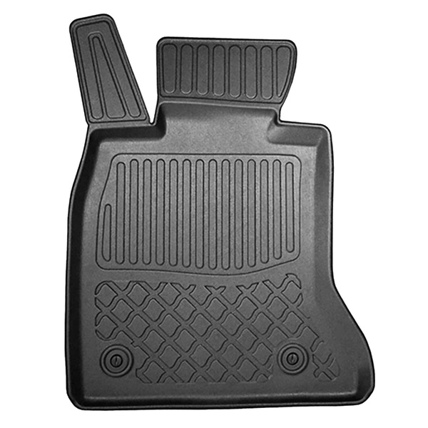 Tappetini Auto in TPE compatibili con BMW 5 F11 Touring (03.2010-2013) - senza X-drive; distanza guide sedili anteriori (parte posteriore) 415 mm - tappeti auto neri