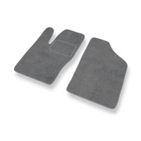 Premium tappetini auto in velluto compatibili con Fiat Seicento (1998-2010) - tappeti auto grigio