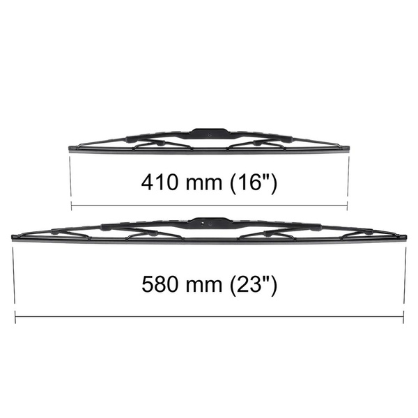 Spazzole tergicristallo anteriori compatibili con Fiat Panda Hatchback, Van (10.2003-12.2012) - tergicristalli auto - lame tergilunotto - spazzole standard