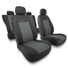Coprisedili compatibili con Citroen C3 Aircross I, II (2017-....) - fodere sedili universali - set coprisedili auto - UNE-2