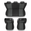 Coprisedili compatibili con Citroen C3 Aircross I, II (2017-....) - fodere sedili universali - set coprisedili auto - UNE-2