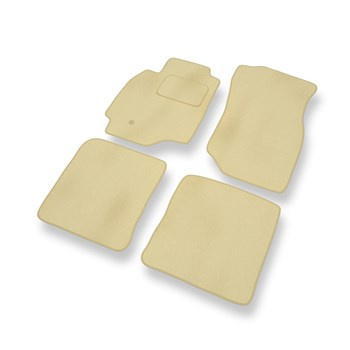 Premium tappetini auto in velluto compatibili con Mitsubishi Lancer VII (2003-2008) - tappeti auto beige