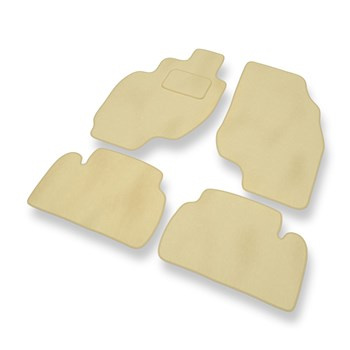 Premium tappetini auto in velluto compatibili con Hyundai Coupe II (1999-2002) - tappeti auto beige