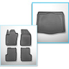Completo di tappetini e tappetino per bagagliaio TPE per: Jeep Renegade 09.2014-06.2018 (SUV) - bagagliaio inferiore (senza pavimento multifunzione); non per versione 4ex Plug-in ibrida